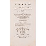 Baxter (Andrew) Matho: of jongelings waereld-beschouwing, 2 vol., first Dutch edition, Amsterdam, …