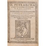 Petrarca (Francesco) Il Petrarcha con l'Espositione di M. Gio. Andrea Gesualdo ..., Venice, …