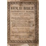 Douai Bible.- The Holie Bible faithfully translated into English, Vol.1 only, Douai, By Laurence …