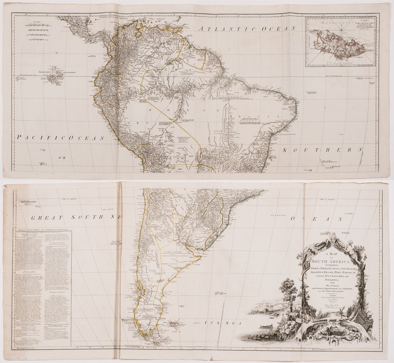 South America.- Sayer (Robert) A Map of South America Containing Tierra-Firma, Guayana, New …