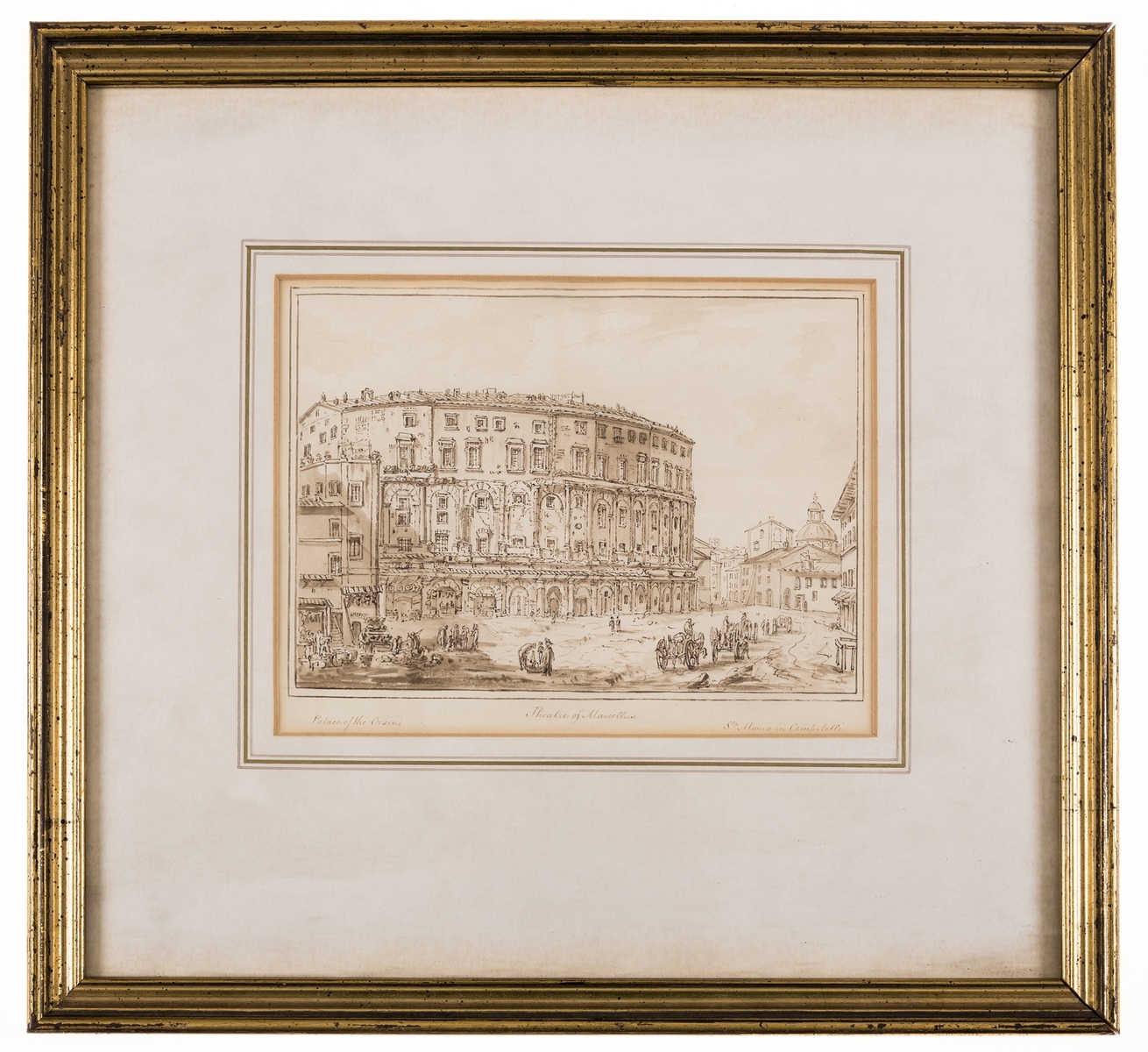 Italy.- Grand Tour.- Rossini (Luigi), after. Collection of 8 original watercolours of views of … - Image 2 of 2