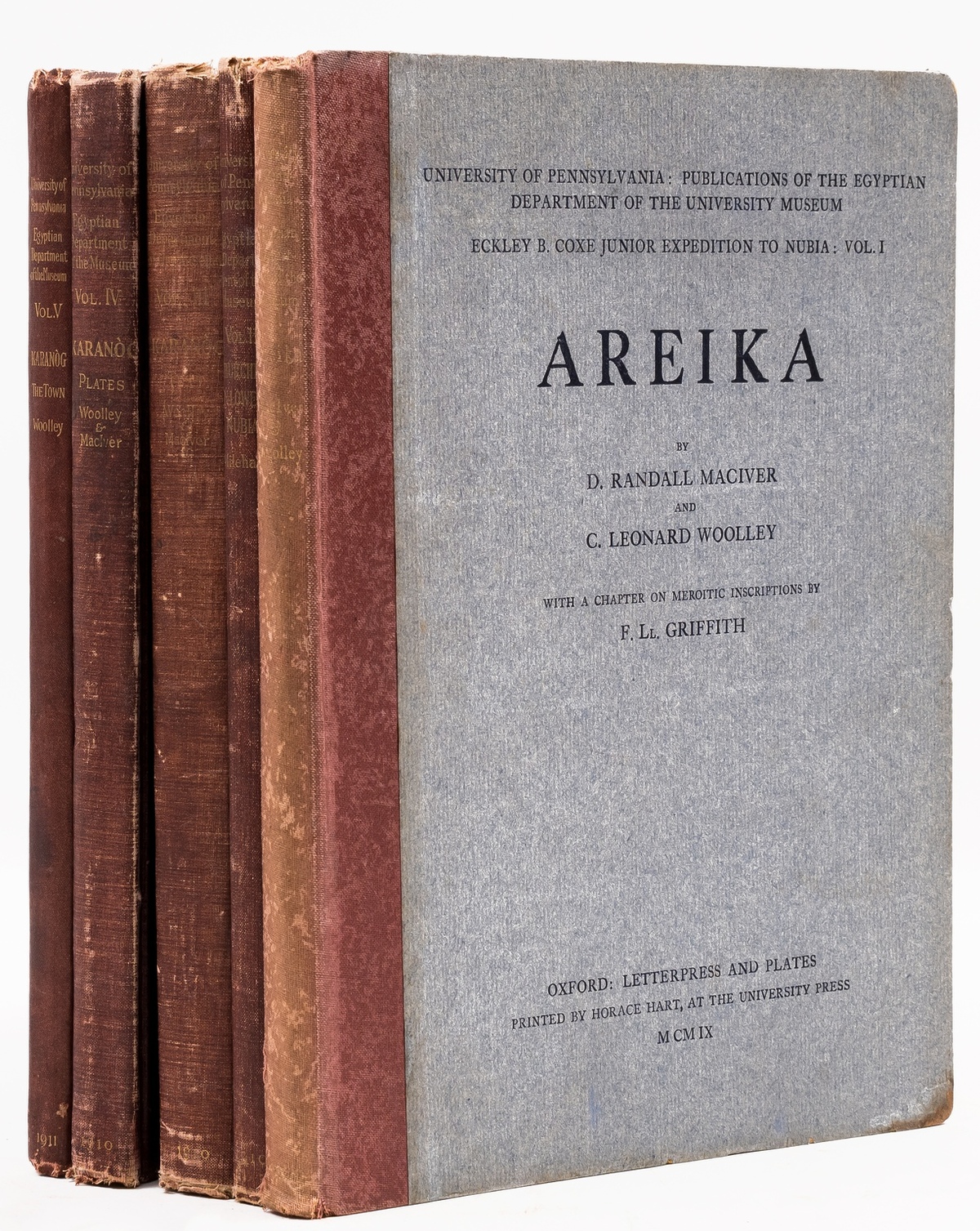 Africa.- Randall-Maciver (D., editor) Eckley B. Coxe Junior Expedition to Nubia, 5 vol. only (of …