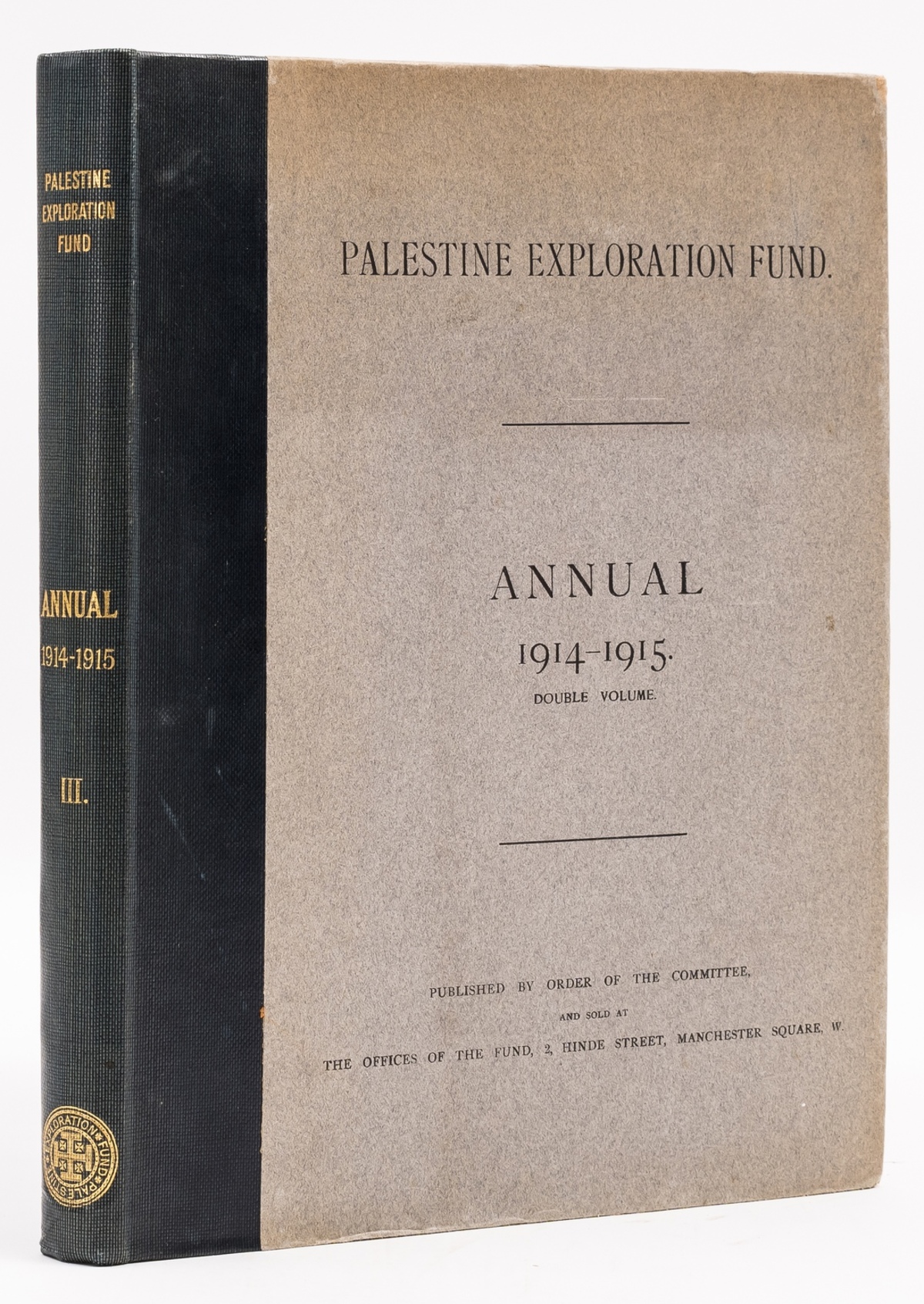 Middle East.- Lawrence (T. E.) & C. Leonard Woolley. Palestine Exploration Fund, 1914. The …