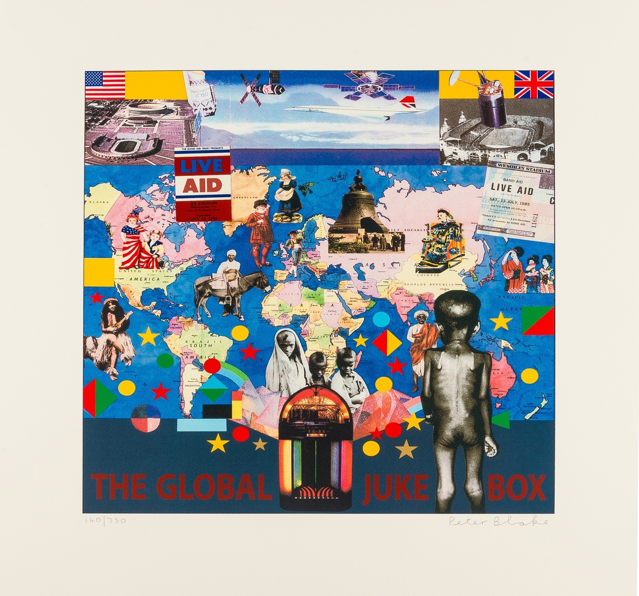 Sir Peter Blake (b.1932) Band Aid & Live Aid