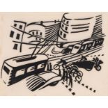 Lill Tschudi (1911-2004) Trams and motorcyclists (Not in Coppel)