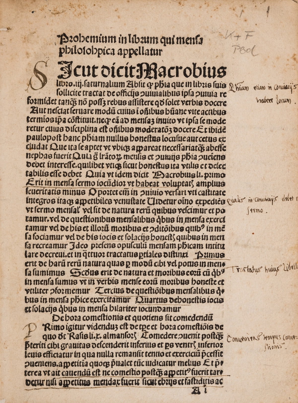 Early printing.- Mensa Philosophica, Cologne, Apud predicatores [Cornelis de Zierikzee], [c.1500].