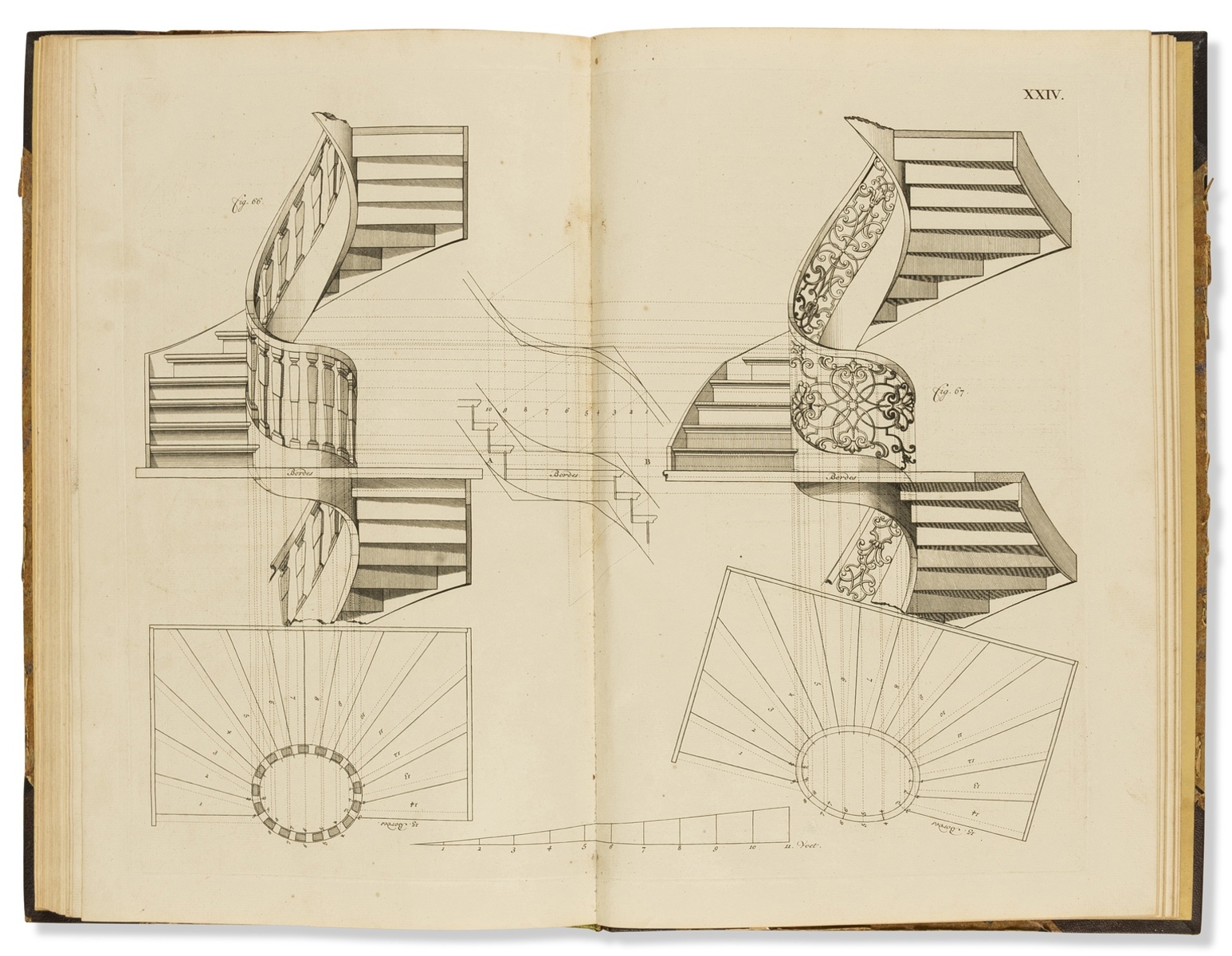 Horst (Tieleman van der) Theatrum Machinarum Universale; of Nieuwe Algemeene Bouw-kunde, 2 vol. …