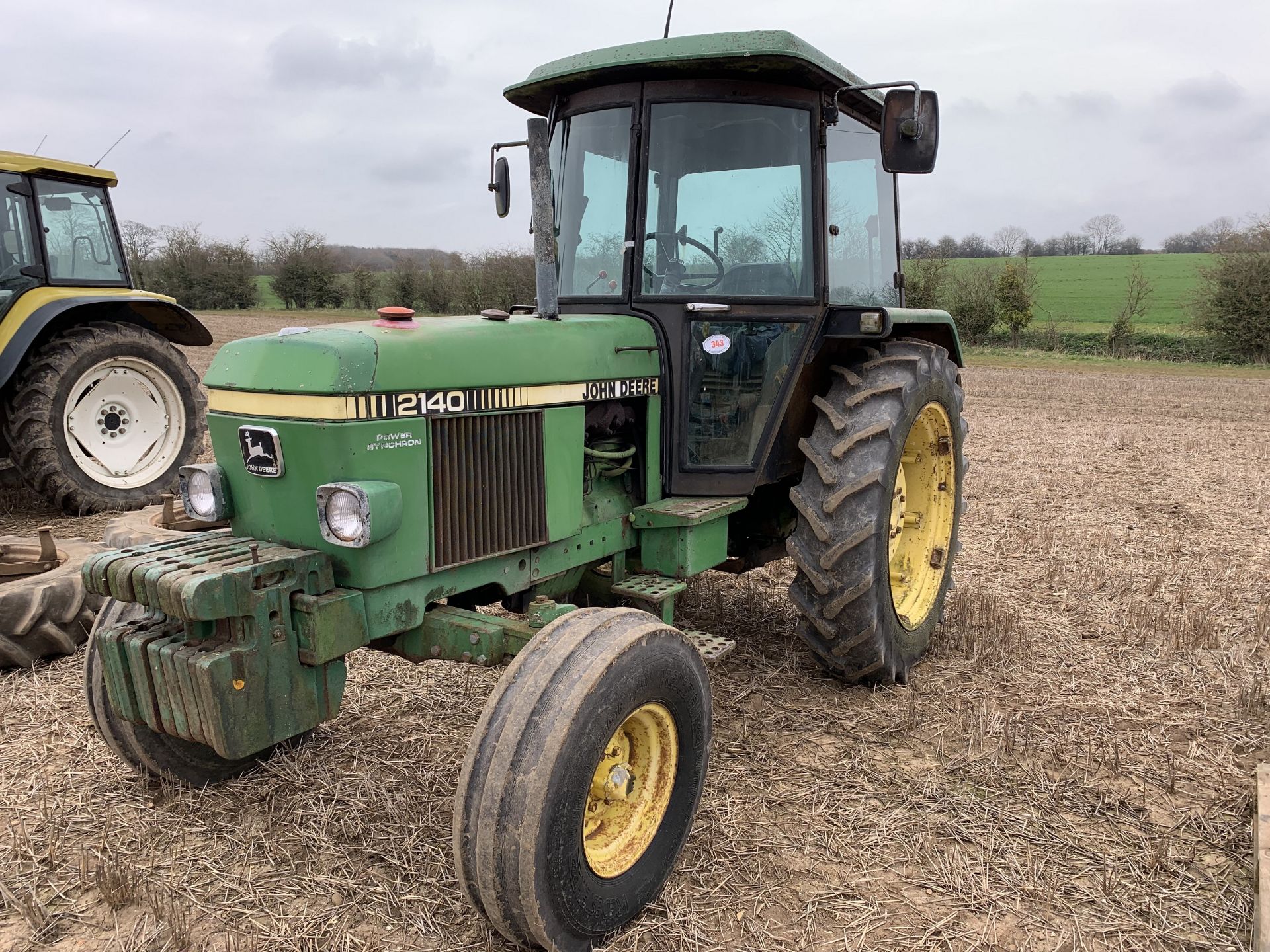 1983 John Deere 2140 2wd tractor, JAG 862Y, 8549hrs, 2 spools, top link, 540/1000PTO, 13.6R38 rear