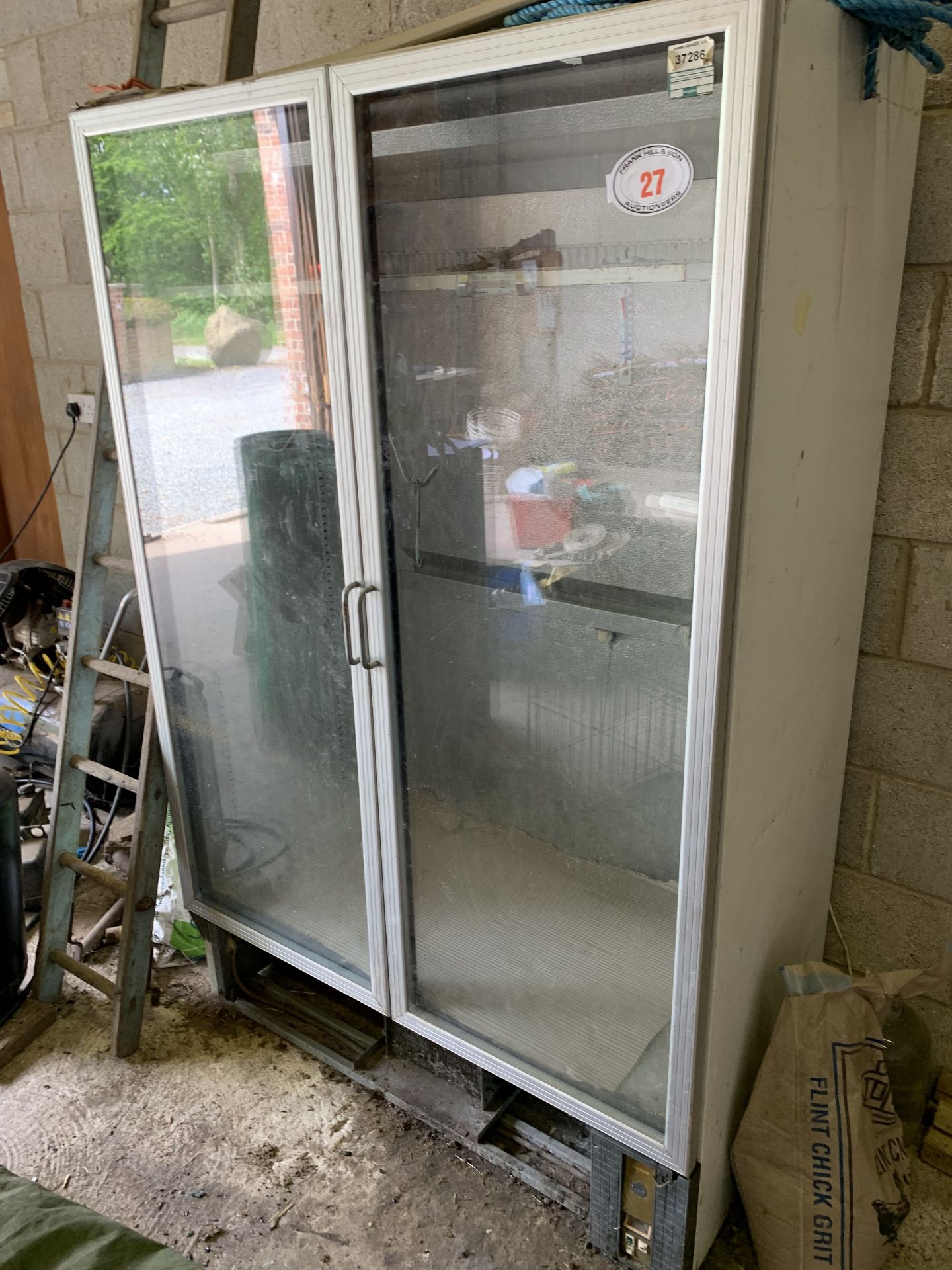 Commercial glass fronted fridge