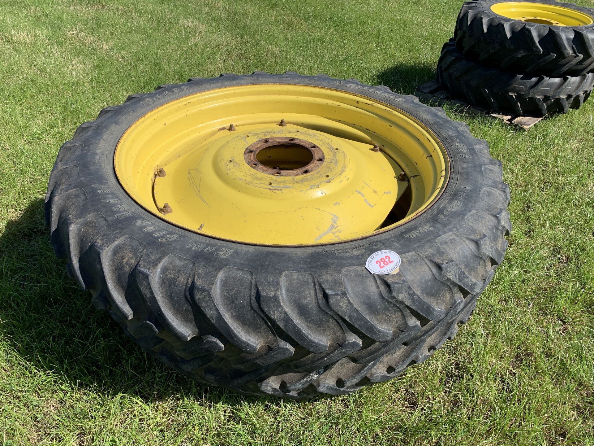 Row crop wheels on Alliance tyres