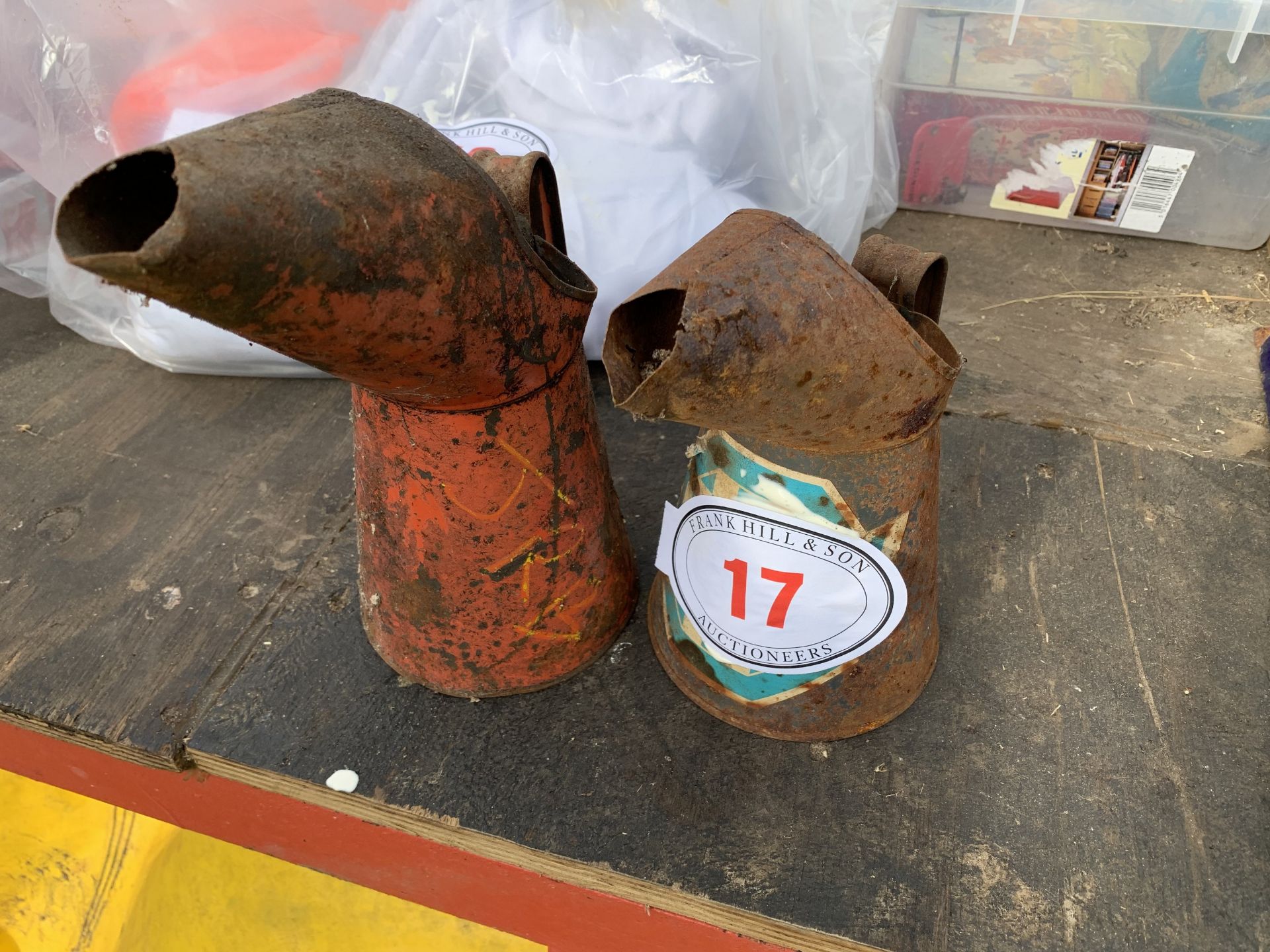 2 oil jugs