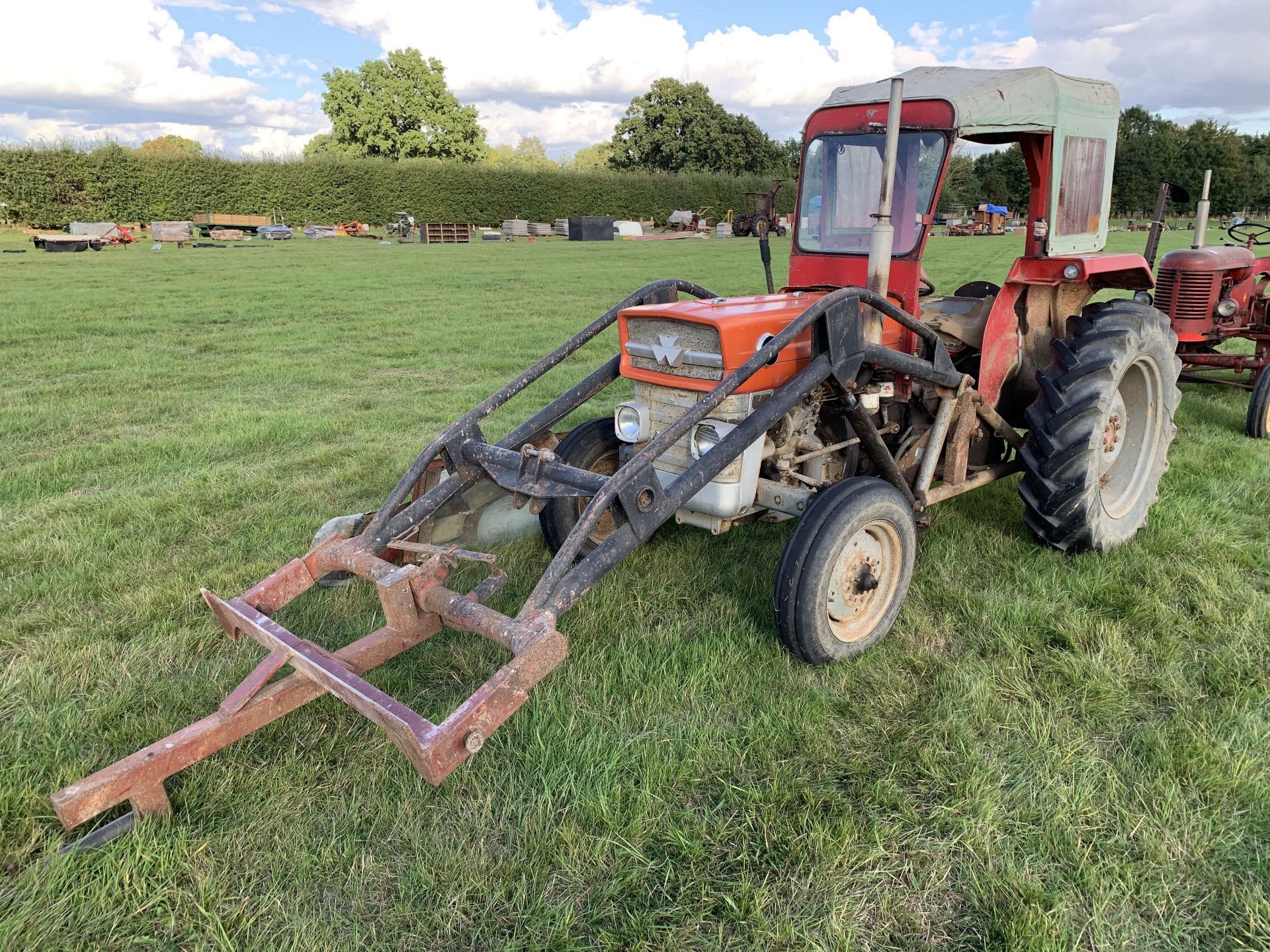 Massey Ferguson 135 tractor with loader & cab, TPY 301H, 5172hrs indicated, 1 owner from new, comes