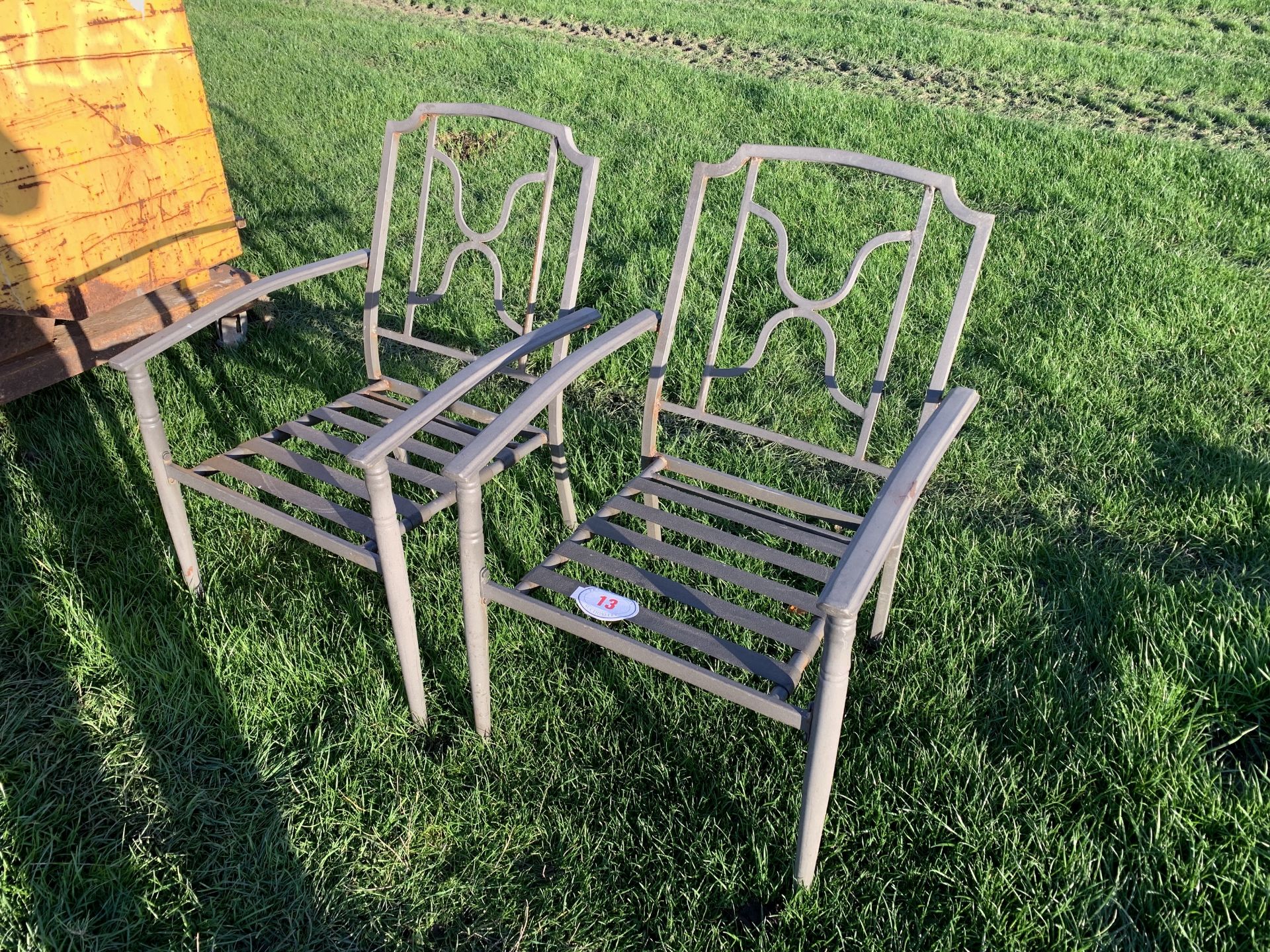 Pair of garden chairs