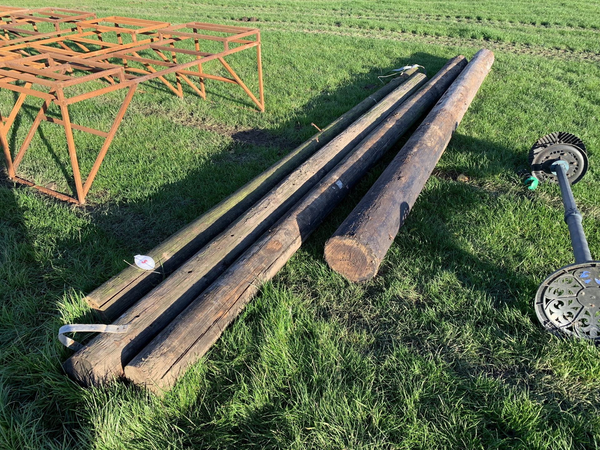 4 telegraph poles, 4.2-5.1m