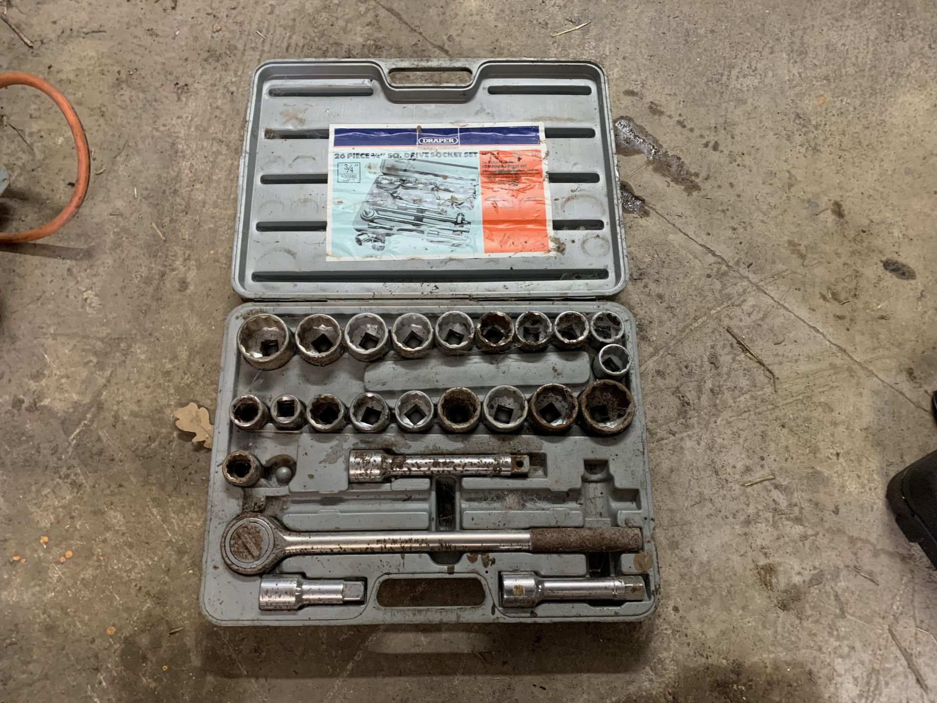 +VAT Draper 3/4" socket set