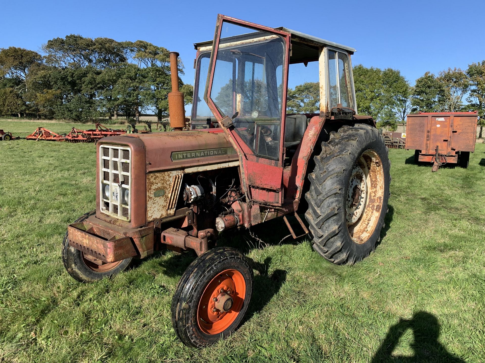 International 674 tractor, PWF 168M, 5450 hours, non-runner, with V5