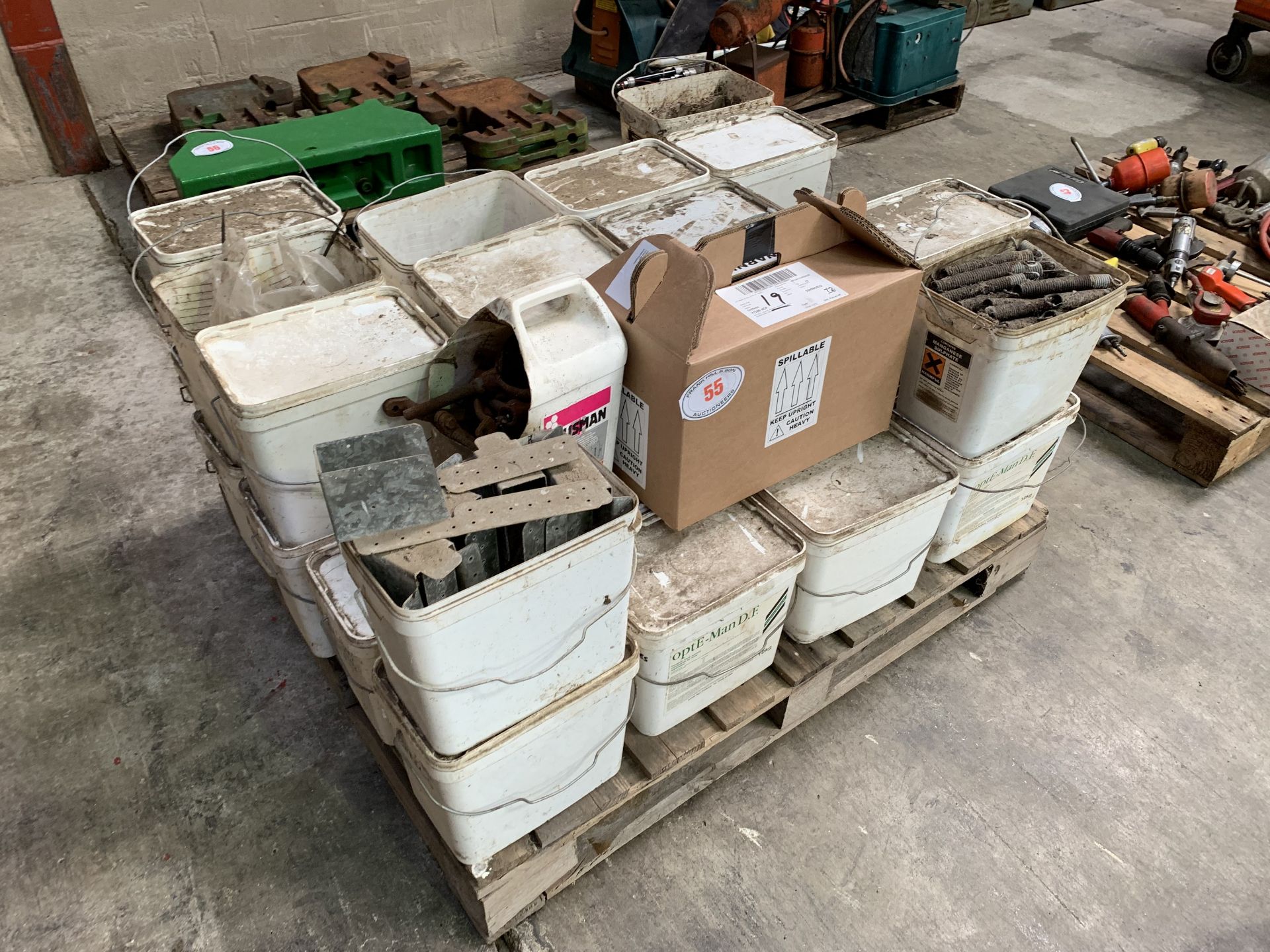 Pallet of boxes of spares