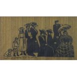 Willie Rodger RSA RGI (SCOTTISH 1930 - 2018), 'Balmoral Gathering' woodblock print, entitled, signed