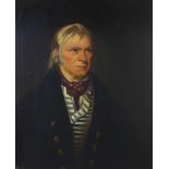 Reproduction oil on canvas half length portrait of David Turner, born 1753 and died 1837 aged 84, in