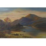 M.B Yeoman, 'Ben Venue, Loch Achray', oil on canvas, signed with initials, in a moulded gilt