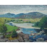 Alasdair J. Graham, 'River Finnan near Tynedrum', oil o n board, signed and dated '70, framed, 42