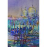 Jean B Martin, RSW (SCOTTISH b 1948) 'Santa Maria Della Salute', watercolour, signed and framed