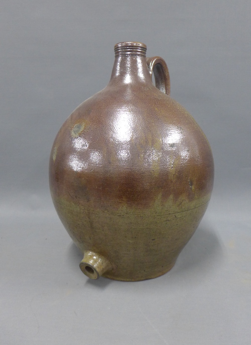 Large salt glazed flagon, 34cm