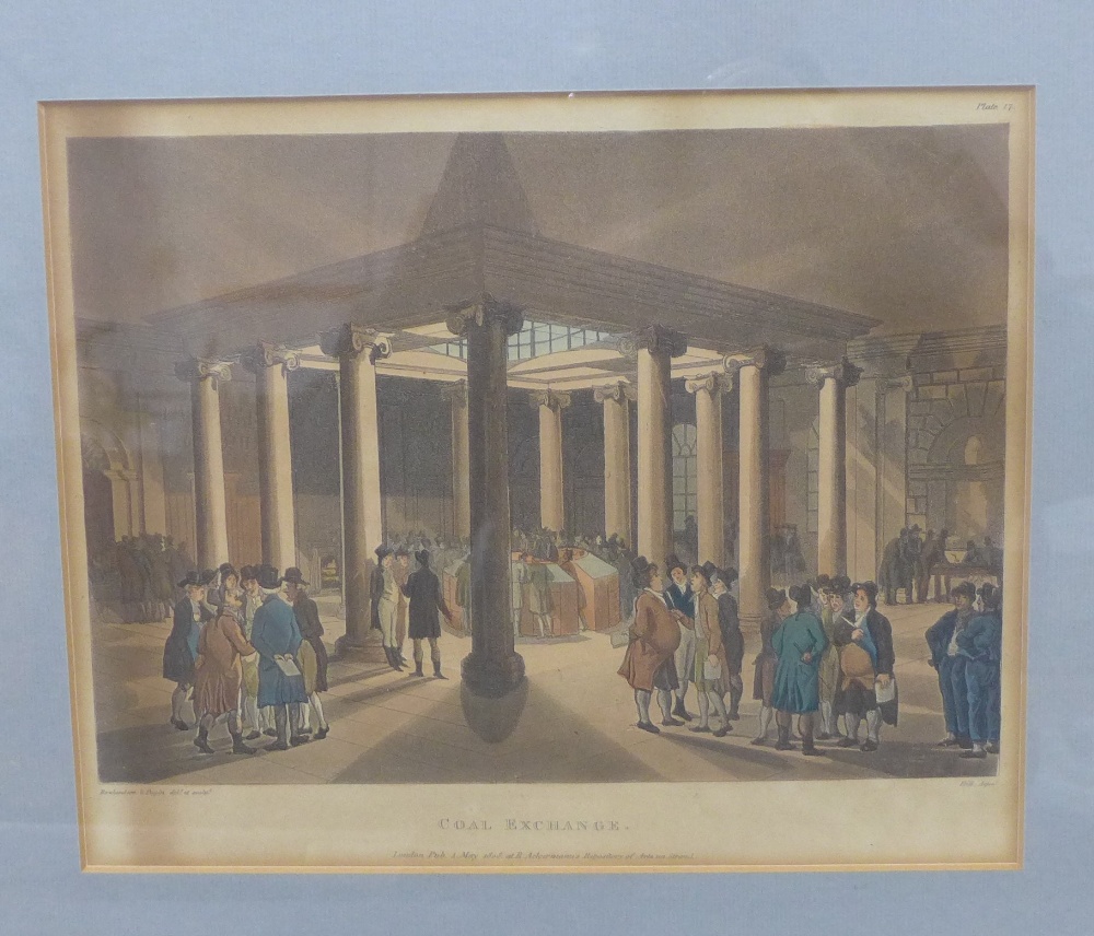 A collection of framed prints to include Coal Exchange, Fire in London, Inside View of the Church of - Image 6 of 6