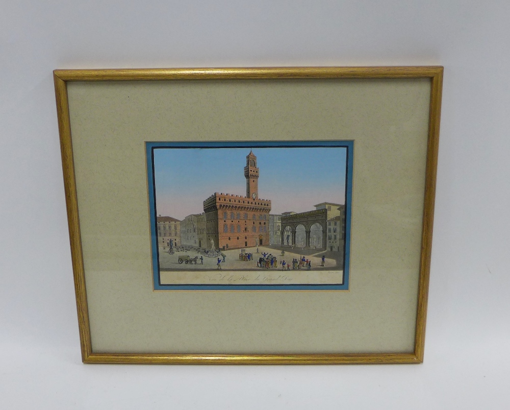 Two coloured prints to include Vue de la Place du Grand Duc and Costume Della Misericordia di - Image 3 of 3