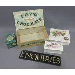 A collection of early 20th century advertising boxes to include Fry's Cream Tablets, Jaz for the