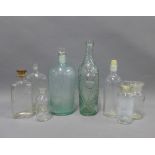 Collection of late 19 and early 20th century glass bottles (8)