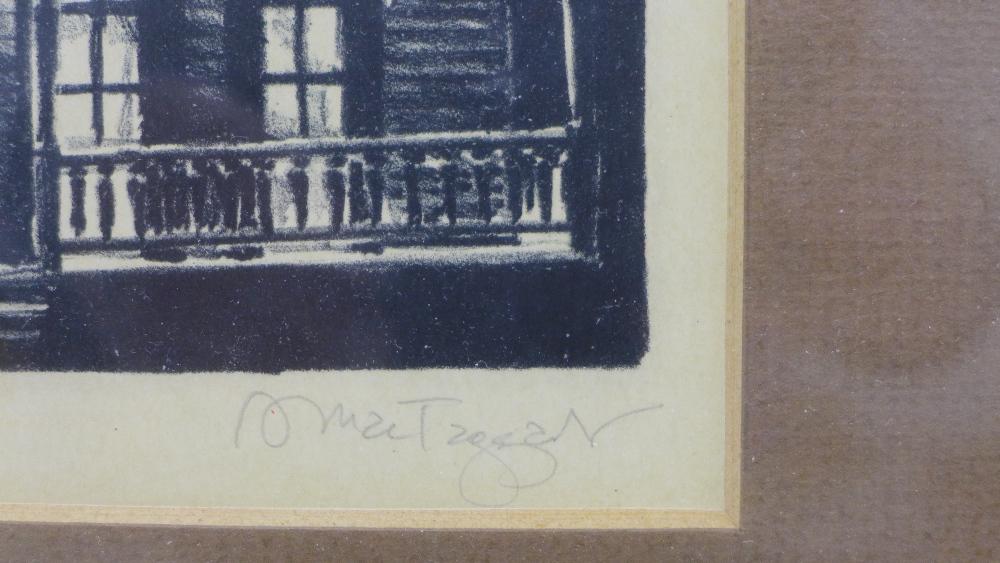 Alan McTagget, screenprint of a house, signed in pencil and numbered 6/9, framed under glass, 17 x - Image 2 of 3