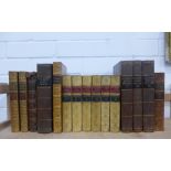 World History leather bound books to include The Romans Under The Empire, Vols I - VI, Hooke's Roman