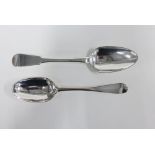 Two Scottish provincial silver table spoons to include a Hanoverian pattern spoon by Benjamin