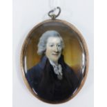 Horace Hone (Anglo Irish 1754 - 1825) portrait miniature of William Gray (1735 - 1805) contained