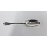 George I Scottish silver table spoon, Hanoverian pattern with rat tail bowl by Henry Bethune,