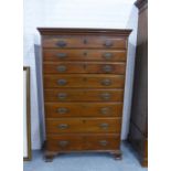 19th century mahogany secretaire chest