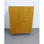 Meredew mid century light oak compactum 94 x 133 x 49cm.