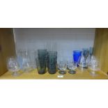 Collection of 20th century drinking glasses, etc (a lot)