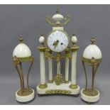 Clock garniture, 49cm (3)