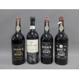 Three bottles of Dow's 1963 Vintage Port and a bottle of Taylors 1966 vintage Port (4)