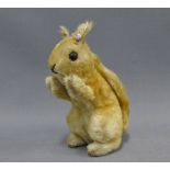 Mid 20th century Steiff squirrel with button in the ear, 14cm