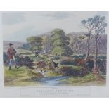 Pheasant Shooting in October, large coloured print, in a glazed and gilt wood frame, size overall 80