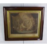 Queen Katherine';s Dream, mezzotint, in a glazed rosewood frame, size overall 67 x 59cm