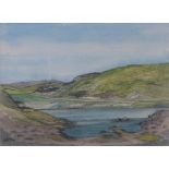 Margaret Shaw, (1917 - 1983) 'The Isle of Lewis' watercolour, signed and dated 1985, framed under