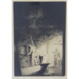 Henry Winslow (American 1868 - 1944), 'The Blacksmiths Forge' etching, signed in pencil and framed