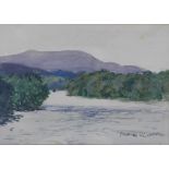 WITHDRAWN 'River Tummel', watercolour, bearing signature Norman Wilkinson, with a gallery attri