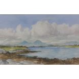 Peter MacGregor Wilson RSW, (Scottish 1856 - 1928) 'A summer's Day, Isle of Mull from Loch Etive',