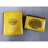 Two Mauchline ware books to include Sir Walter Scott (2)