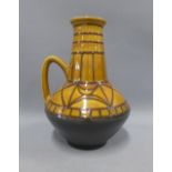 Austrian mid century pottery vase, 27cm